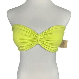 NWT‎ Toast Swim Women's Signature Cinch Bandeau Bikini Top Daiquiri Size XL